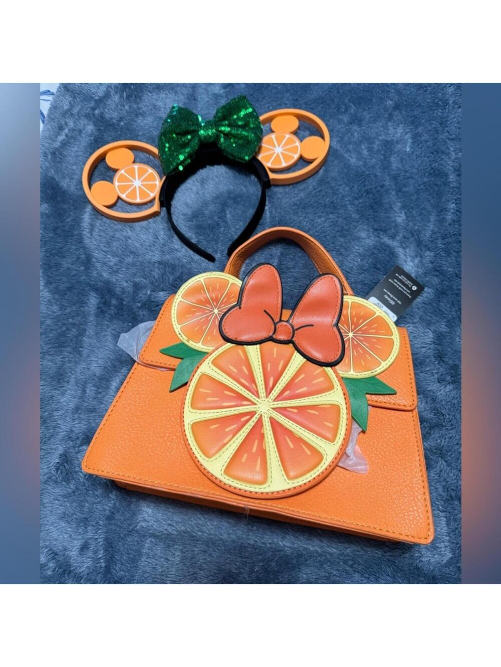 Disney Orange Slice Themed Handbag with Matching Headband